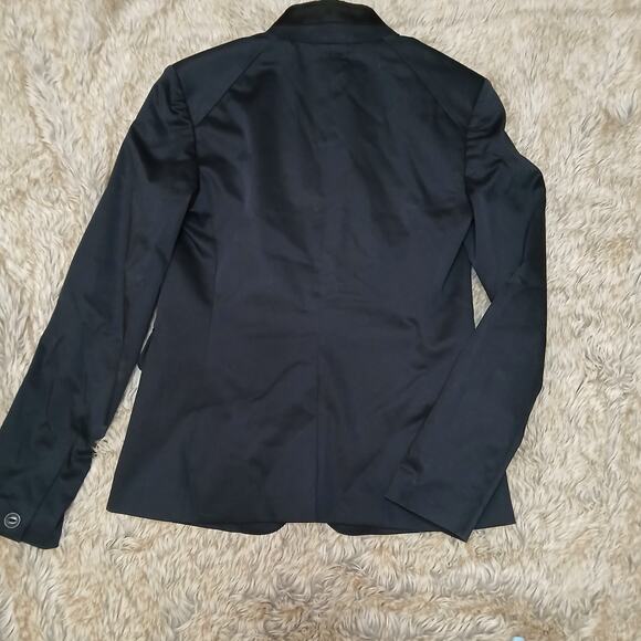 Rag & Bone Women's Tuxedo Blazer Jacket Satin Lapel Size 0 Made in USA - Picture 5 of 8